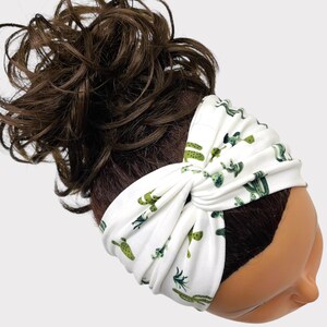 Cactus turban headband, twisted headband, nurse headband, turban headband, women headband