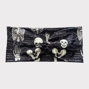 Bones Headband, Wide Headband, Healthcare Headband, Extra Wide Headband, Nurse Headband