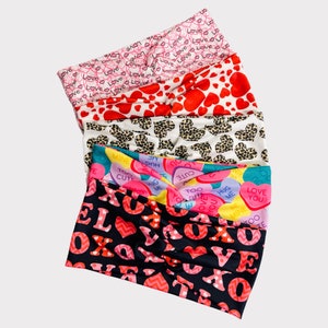 Valentine Headband, Nurse Headband, Healthcare Headband, Extra Wide Headband, Twist Headband, Yoga Headband