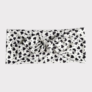 Bow tie headband, hearts headband, nurse headband, extra wide headband, valentine Headband, healthcare headband