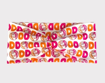 Dunkin Donuts Headband, Extra Wide Headband, Coffee Headband, Drink Headband, Tim Hortons Headband, Krispy Kreme Headband