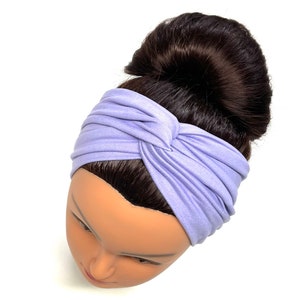 Lilac Turban Headband, Turban Headband, Nurse Headband, Wide Headband, Knotted Headband, Healthcare Headband