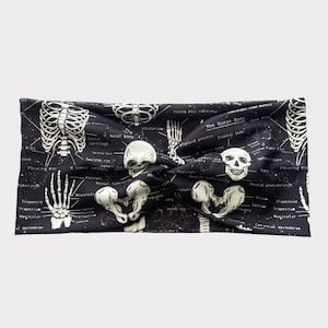 Bones Headband, Wide Headband, Healthcare Headband, Extra Wide Headband, Nurse Headband