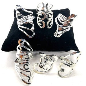 Silver Plated Ring, Wave, Swirl, Design, Mexican Ring, Statement Silver Ring, Modern Ring, Bohemian Ring, Handmade, Fair Trade Rings