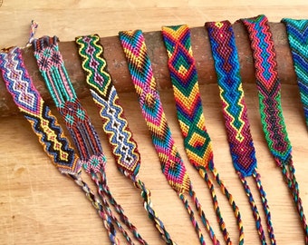 Silk Friendship Bracelet, Handwoven Braided Bracelet, Macrame, Knotted, Pattern, Surfer Bracelet, Ethnic, Tribal Bracelet, Bohemian Jewelry