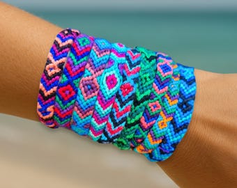 Boys Friendship Bracelets – Set of 6, 12, 25 – Adjustable Cotton Gift, Arrowhead String Bracelet ~ Blue Friendship Bands ~ Wristbands