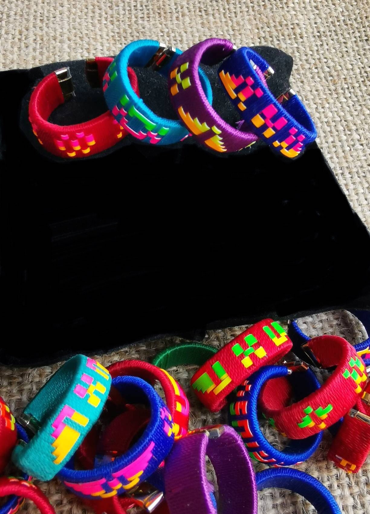 Cotten Rings Woven Cotton Rings for Kids - Boho Chic Adjustable Jewellery - Lot of 5 ...
