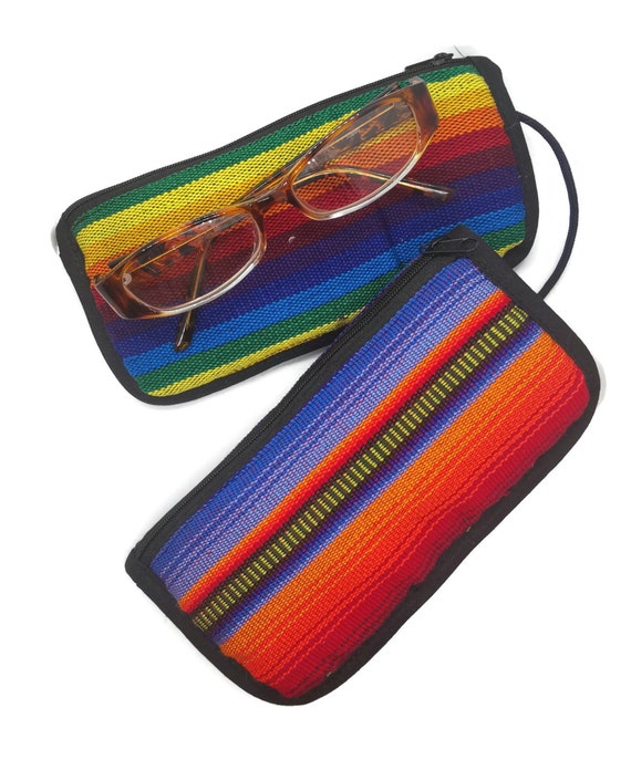 Ethnic Eyeglass Spectacles Case- Padded Eyeglass Pouch- Hand made - Fair Trade - Multipurpose Purse- Reading glasses Tribal Case- Boho Chic