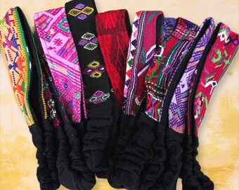 Bandeau brodé, accessoire capi hair guatémaltèque, multicolore, bandeau ethnique extensible, bandeau Boho, Huipil, Boho Chic Floral, Animal