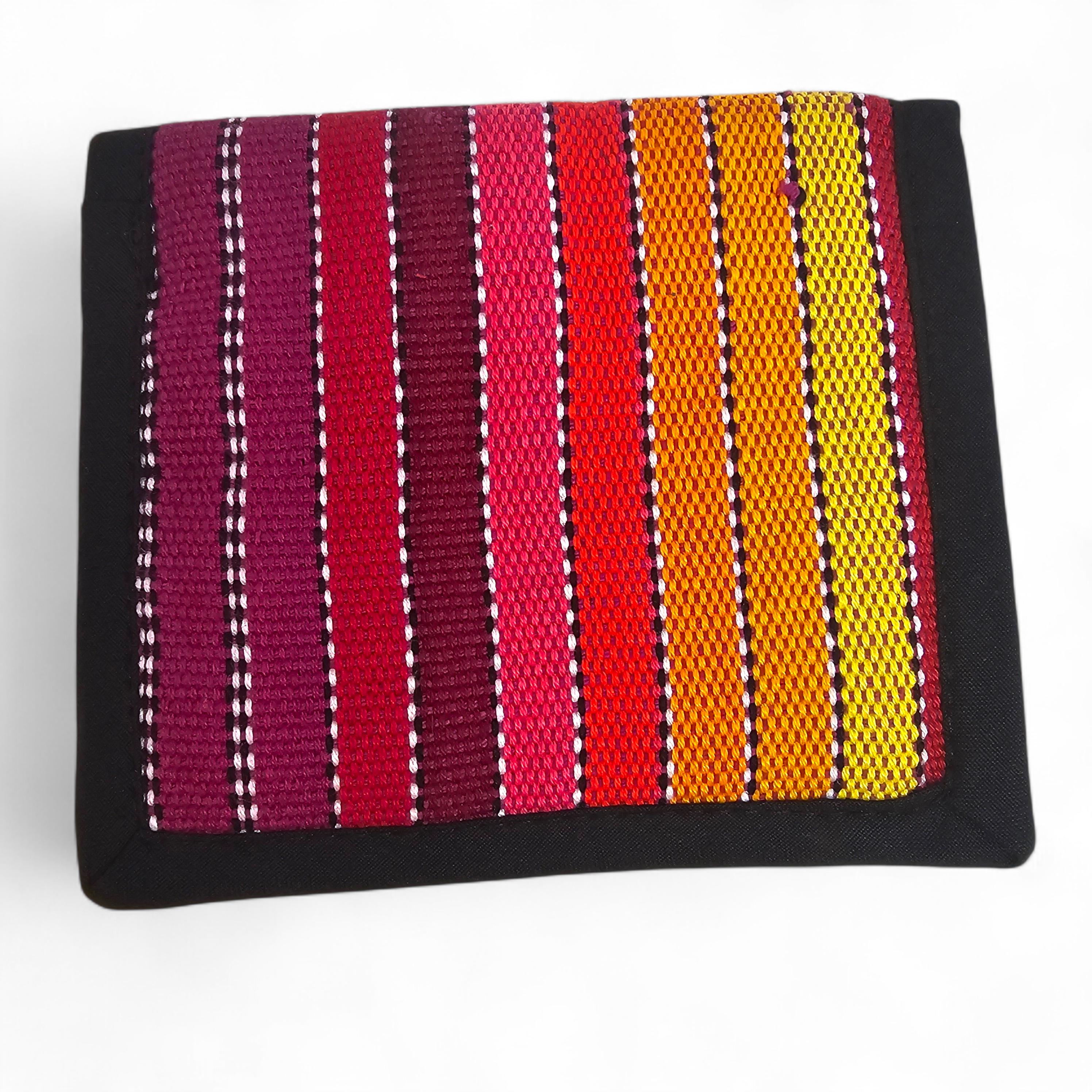 Guatemalan Wallet With Mexican Sarape Design and Striped Pattern ...