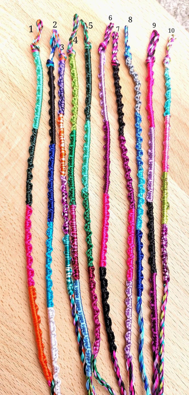 Silk friendship bracelets Clearance