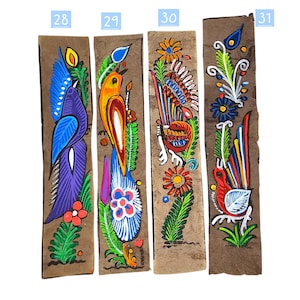 Amate Paper Bookmark, Traditional Mexican Bird Design - Handcrafted Book Divider image 10