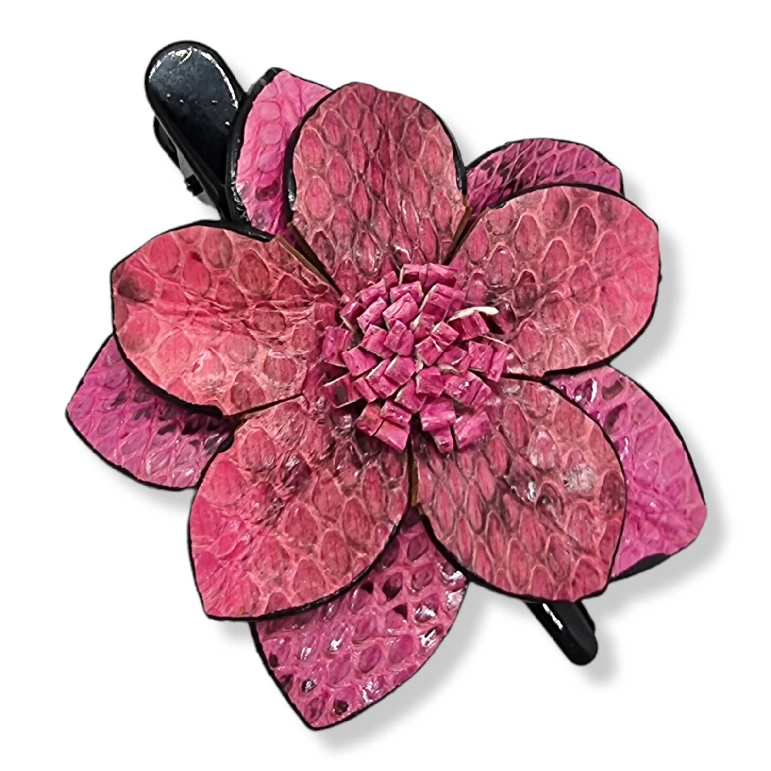 Leather Flower Hair Tie Floral Hair Grip Hair Accessories Etsy UK