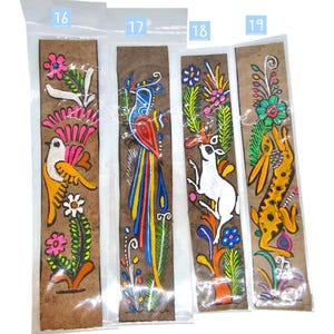 Amate Paper Bookmark, Traditional Mexican Bird Design - Handcrafted Book Divider image 7