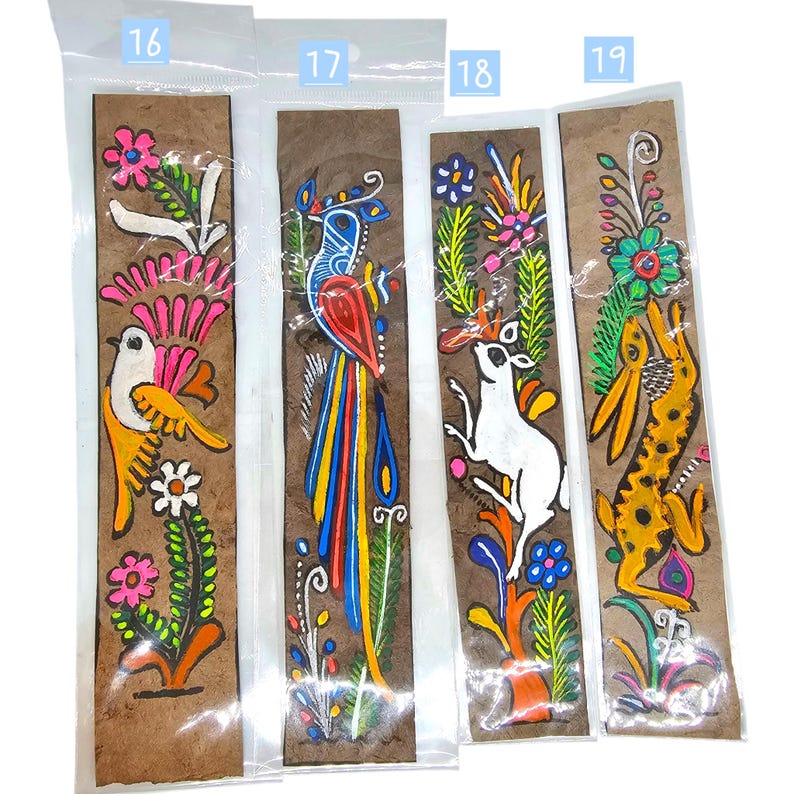 Amate Paper Bookmark, Traditional Mexican Bird Design - Handcrafted Book Divider image 7
