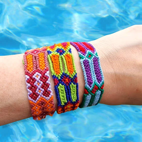 Colorful Braided Bracelets Set Adjustable Boho Style - Temu