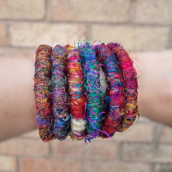 Yak Wool Bracelet / Multi Colour/ Nepali  Bracelet /  Bohemian Jewellery /  Festival Bracelet / Adjustable / Hippie Bracelet / Fair Trade