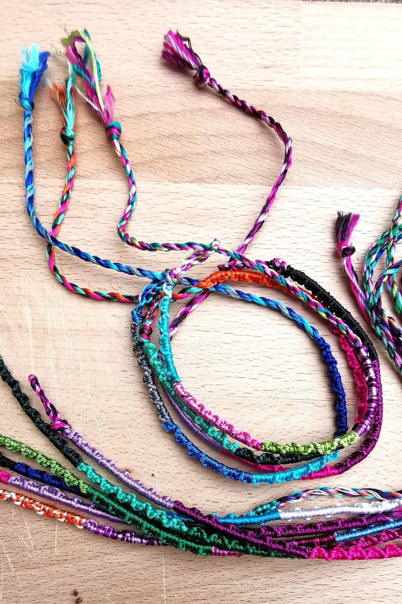 Silk friendship bracelets Clearance
