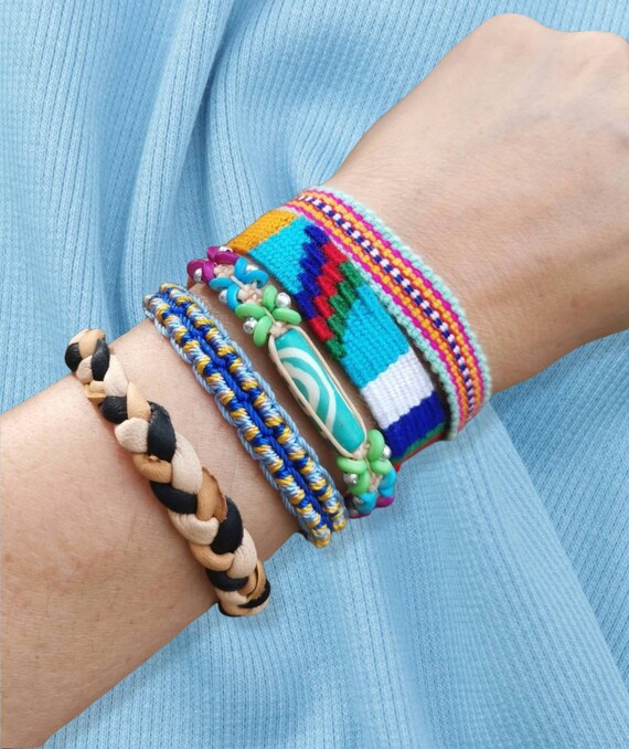 Hippie style best sale bracelets