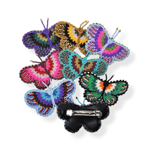 Beaded Butterfly Hair Clip Monarch Butterfly Hair Clip Not for sale Crafted with size  main image 2