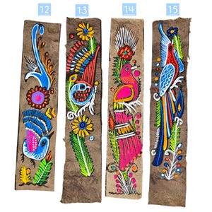 Amate Paper Bookmark, Traditional Mexican Bird Design - Handcrafted Book Divider image 6