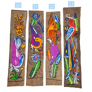 Amate Paper Bookmark, Traditional Mexican Bird Design - Handcrafted Book Divider image 8