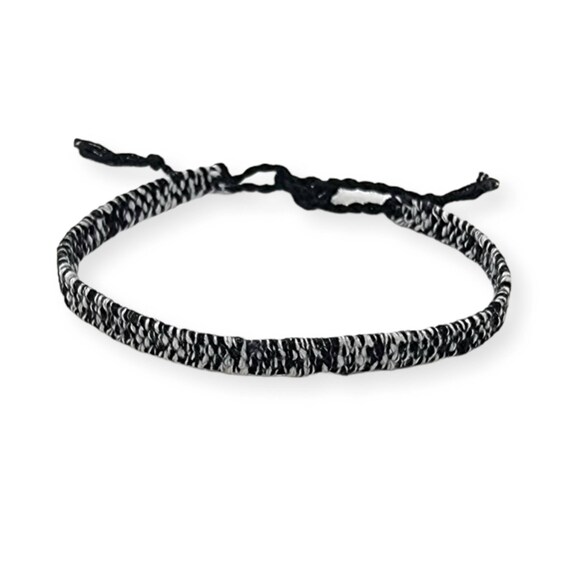 Friendship bracelet black deals