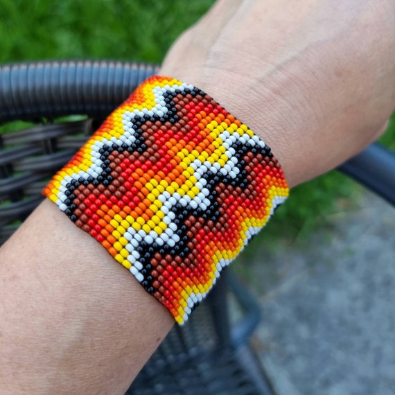 Flat beaded bracelets sale