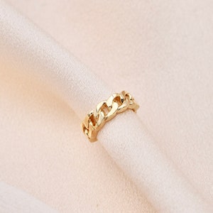 Earcuff chaine plaqué or / Bague d'oreille / Anneau d'oreille