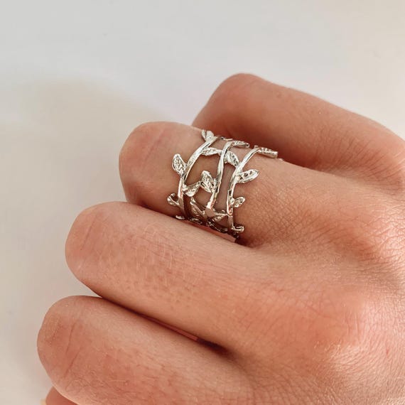 Bague Réglable Plaquée Argent 925 - Alliance - Budget Beauté - Neuf Avec Étiquettes - Cadeau Parfait