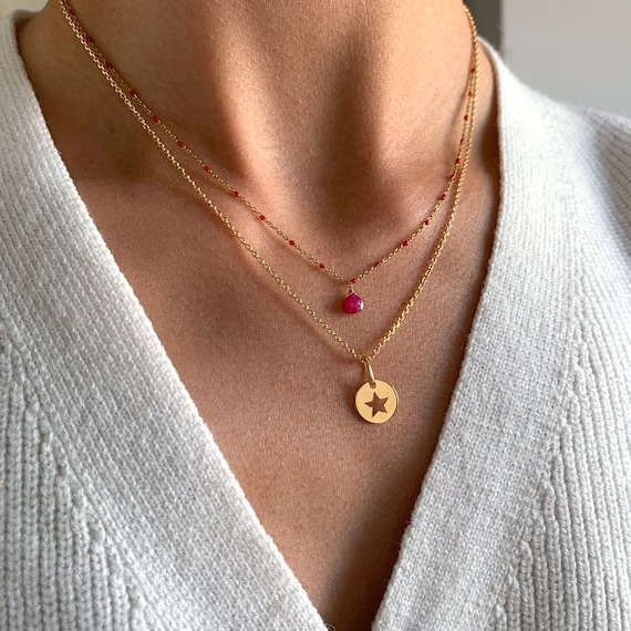 Fuschia necklace best sale