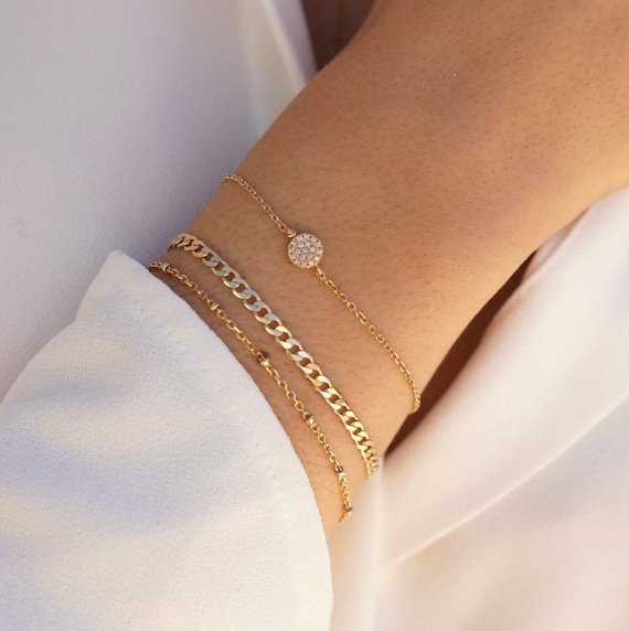 Charm Bracelets For Women 24k Yellow Gold Plated Multi Heart Chain Bracelet  Pulsera Femme Wristband High Quality Jewelry Bijoux - AliExpress