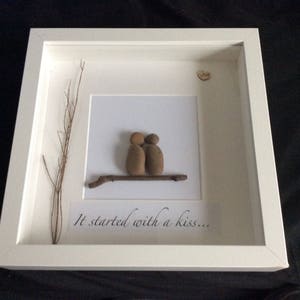 Handgemaakte Pebble kunst foto