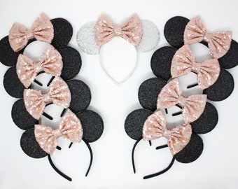 Party Mouse Ears | Birthday Party Mouse Ears | Bridal Party Ears | Bachelorette Party | Any Color + Quantity