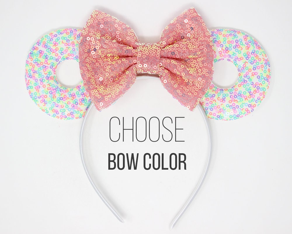 Hot Pink Bow Louis V Minnie Ears, Designer Minnie Ears – mayrafabuleux