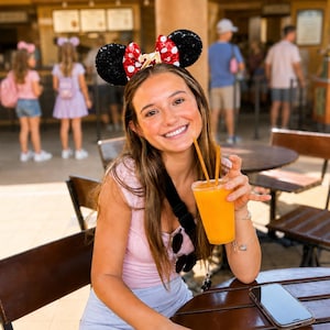 Birthday Mouse Ears Headband | Black Sequin Ears + Choose Bow Color & Age image 11