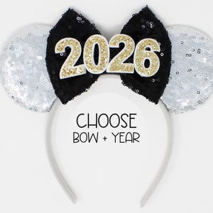 New Years Graduation Mouse Ears Headband | New Years Eve Graduate Trip Headband | Choose Color
