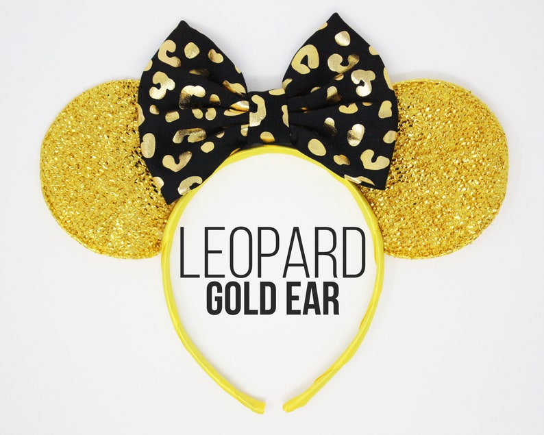 Animal Print Disney Ears Animal Print Minnie Ears Leopard | Etsy