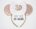 30th Rose Gold Mouse ears One Size | 30th Birthday Mouse Ears | Mouse headband | Party ears | Rose Gold Mouse ears | Choose Ear + Bow Color 