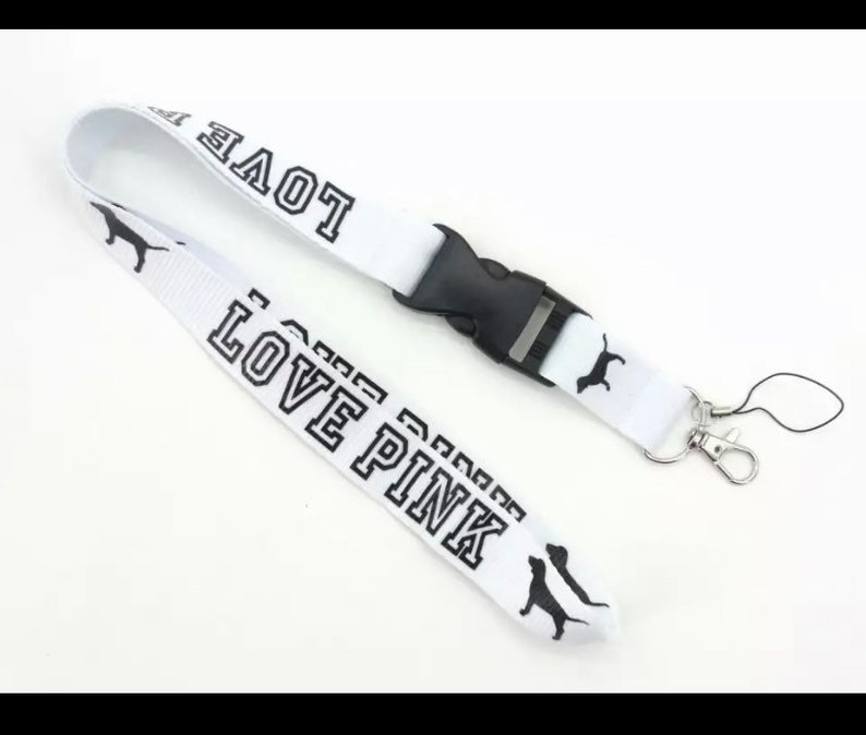 Pink lanyard