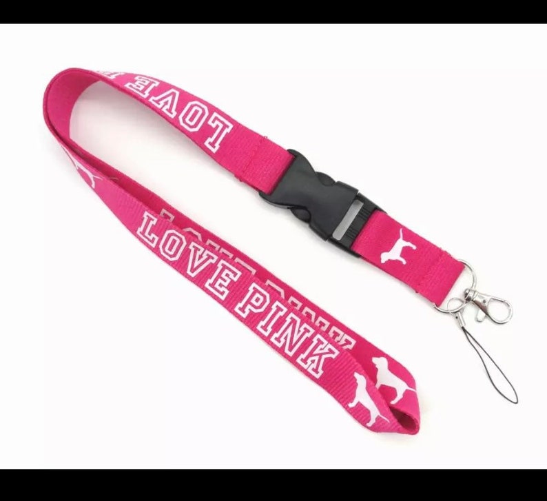 Pink lanyard