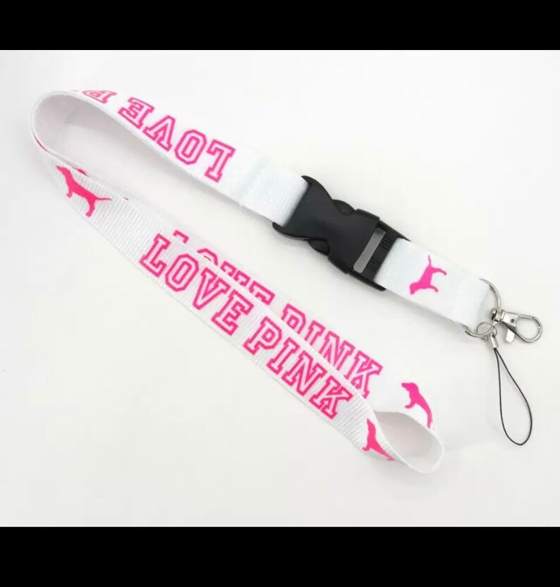 Pink lanyard