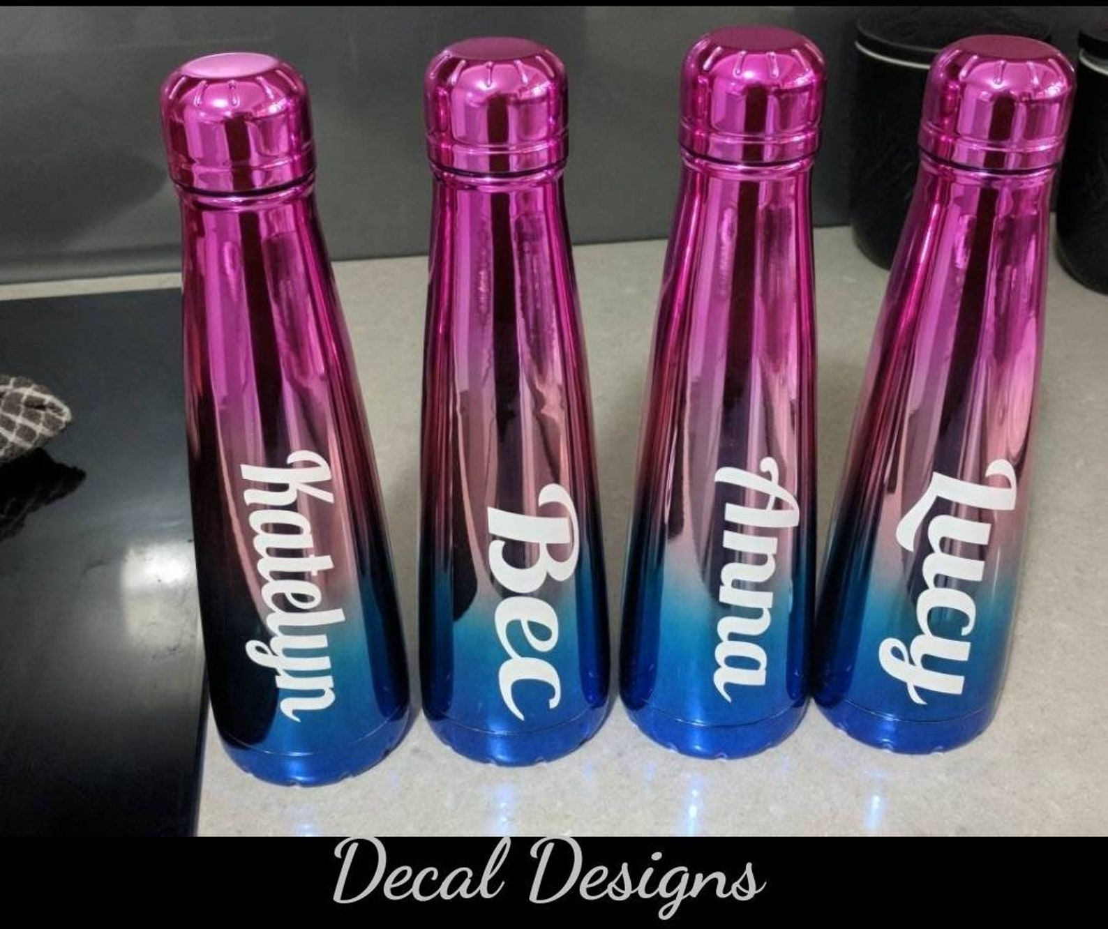 DIY Drink Bottle Vinyl Name Labels Etsy Australia