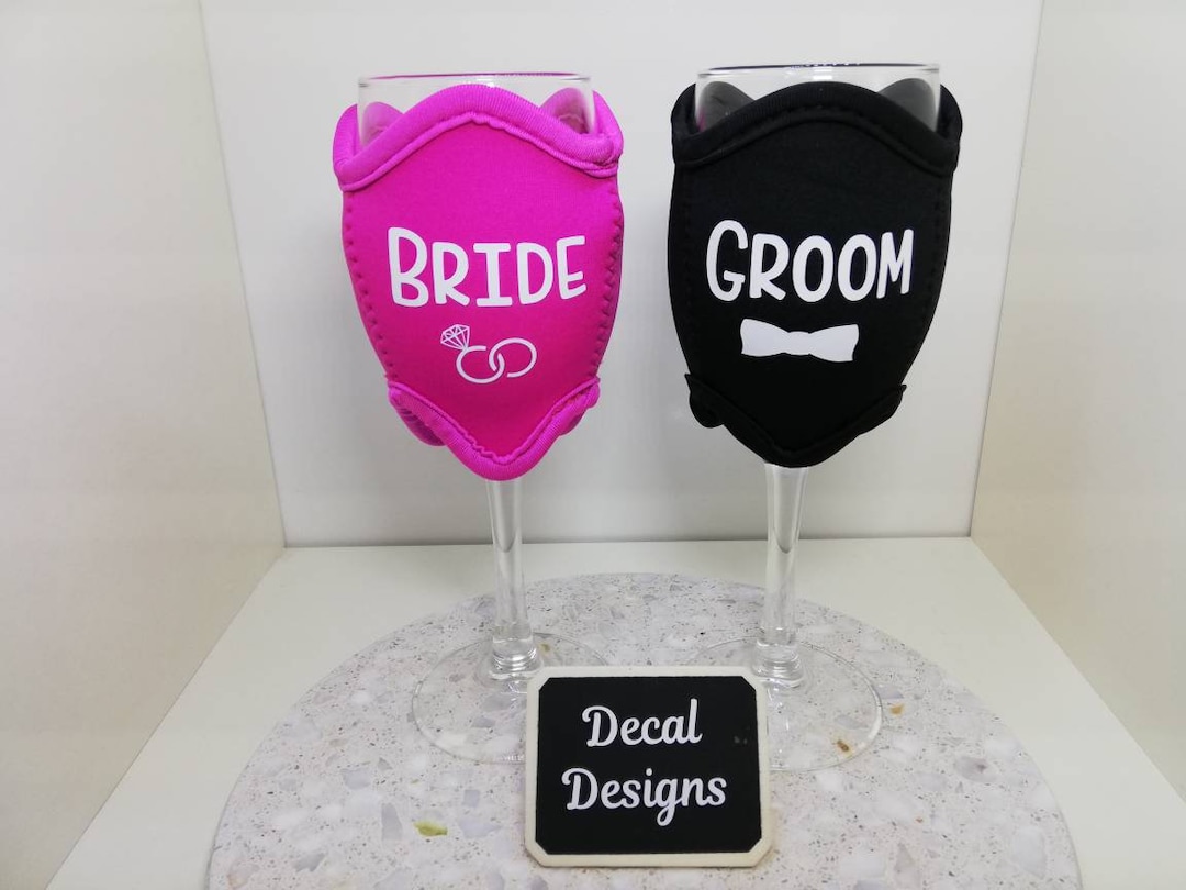 Personalised Wine Glass Koozie Wine Glass Holders Wine Glass Etsy
