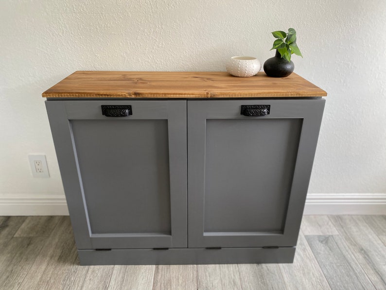 Trash Can Tilt Out Double Trash Can Tilt Out Trash Etsy