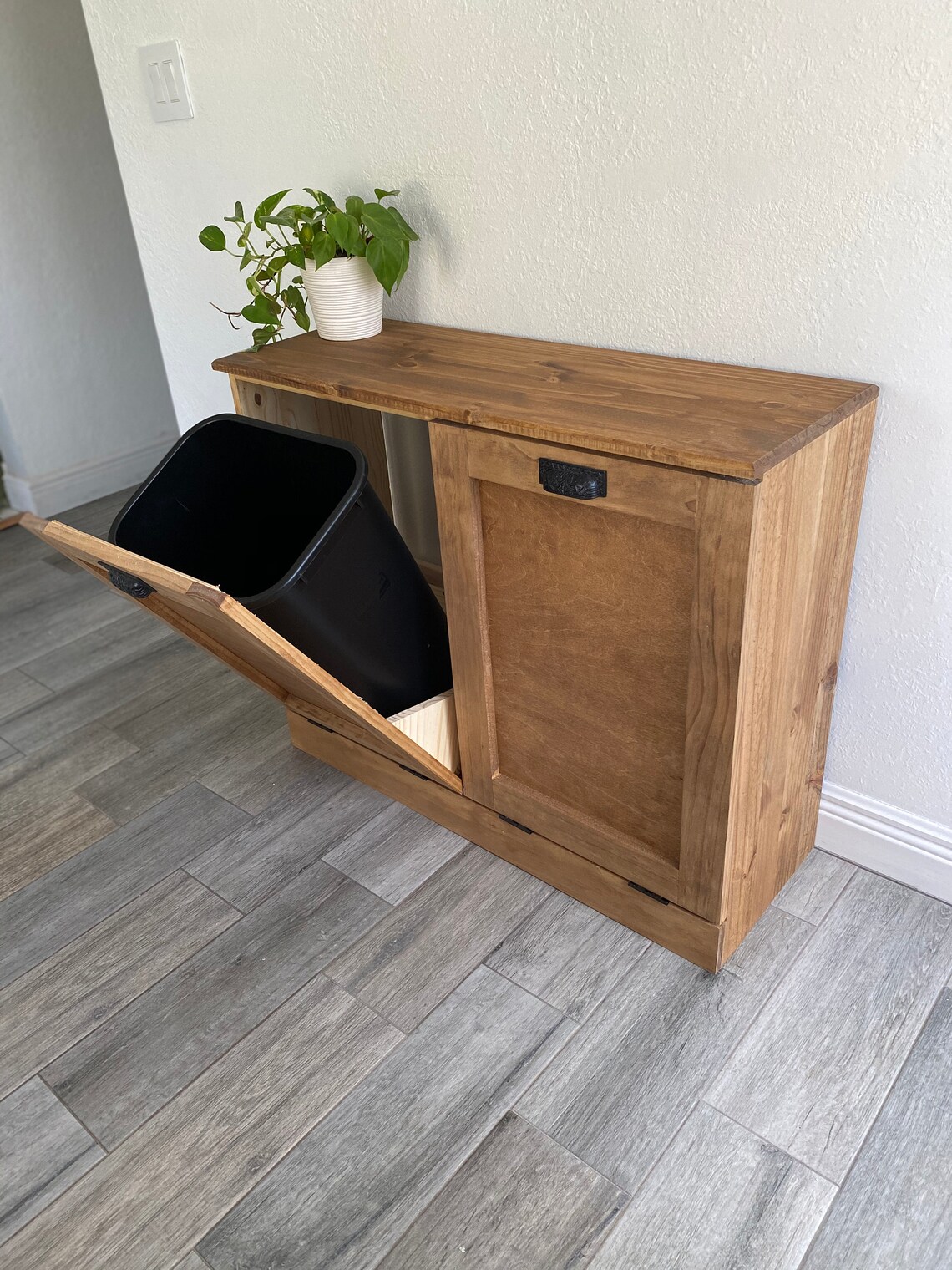 Trash Can Tilt Out Double Trash Can Tilt Out Trash Etsy