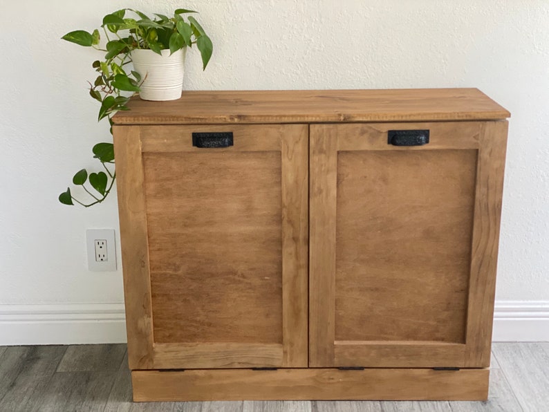 Trash Can Tilt Out Double Trash Can Tilt Out Trash Etsy