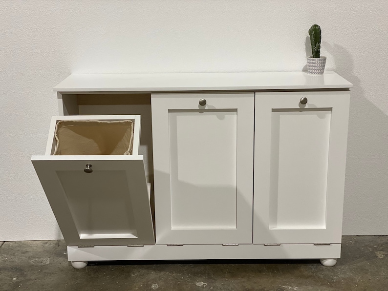 Trash Can Tilt Out Triple Laundry Hamper Tilt Out Etsy