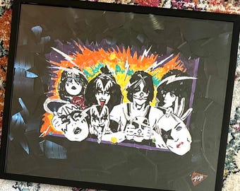 KISS ダイナスティ サイン入りビニールレコード（黒枠付き） - Etsy 日本