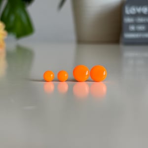 Neon orange earrings, Neon orange studs, Neon earrings, Fun earrings, Neon earrings summer, Resin earrings neon orange, Summer party studs